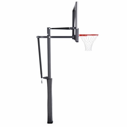 Усиленная баскетбольная стационарная стойка DFC ING 54" / закаленное стекло