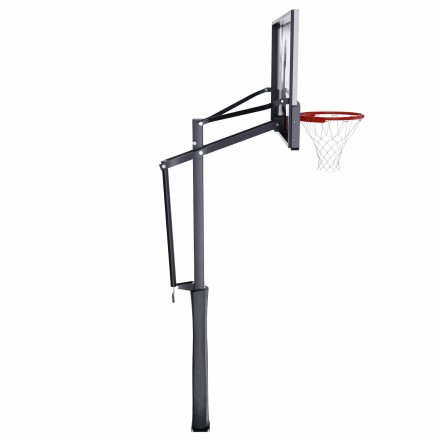 Усиленная баскетбольная стационарная стойка DFC ING 54" / закаленное стекло