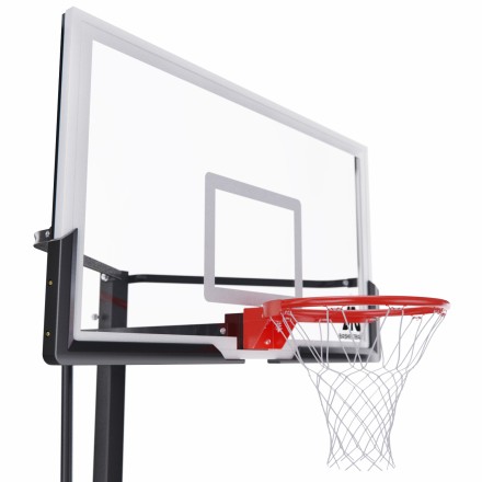 Усиленная баскетбольная стационарная стойка DFC ING 54" / закаленное стекло