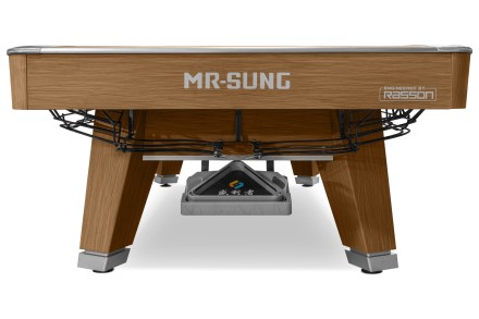 Стол / пул "Rasson Acurra" 9 ф (коричневый, сланец 25 мм) в комплекте, аксессуары + сукно