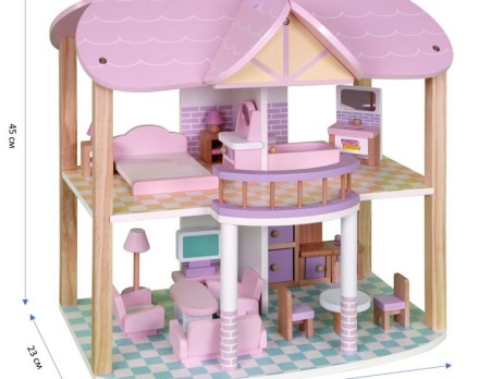 Кукольный домик Babygarden FRIENDLY COTTAGE с мебелью