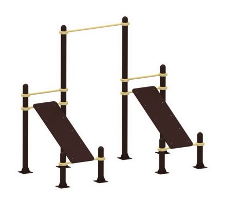 YSK43 Турник и две скамьи для пресса