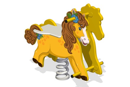 Качалка на одинарной пружине 'Лошадка' КБ-17Х