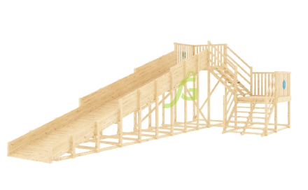 Зимняя горка "IgraGrad Snow Fox", скат 10 м (мод. 2)