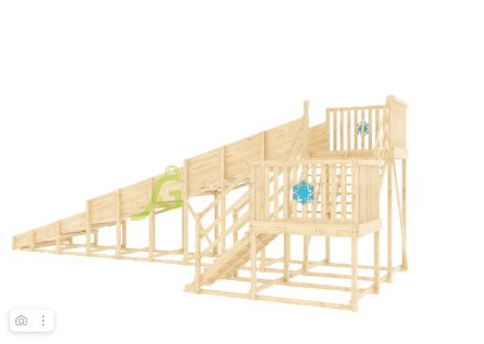 Зимняя горка "IgraGrad Snow Fox", скат 10 м (мод. 2)