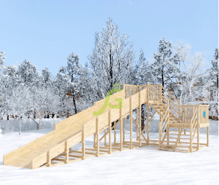 Зимняя горка "IgraGrad Snow Fox", скат 10 м (мод. 2)