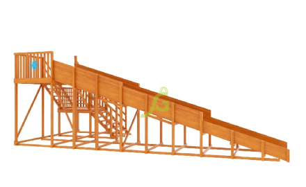 Зимняя горка "IgraGrad Snow Fox", скат 10 м (мод. 2)