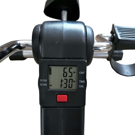 Велотренажер мини DFC B8207B черный с серым