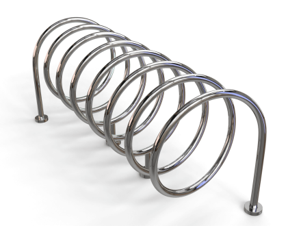 Велопарковка Пружина из нержавеющей стали