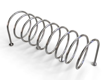 Велопарковка Пружина из нержавеющей стали