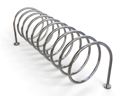 Велопарковка Пружина из нержавеющей стали