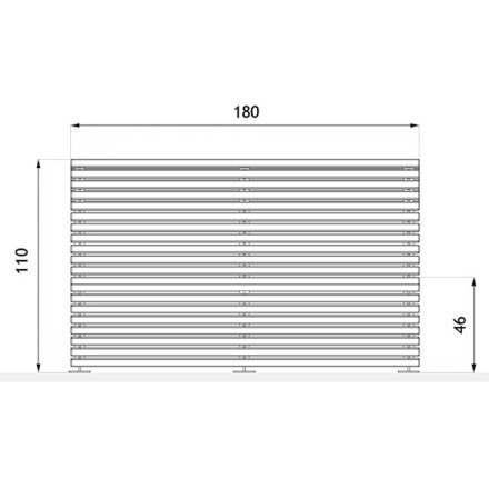 Уличная скамейка со спинкой Ибица 01.019.0