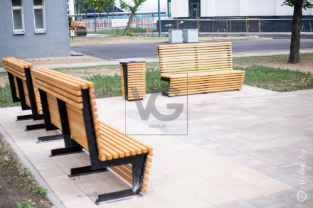 Уличная скамейка со спинкой Ибица 01.019.0