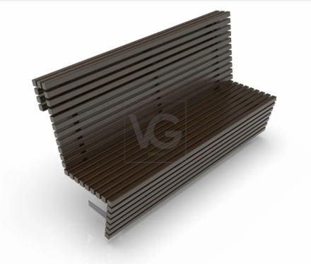 Уличная скамейка со спинкой Ибица 01.019.0