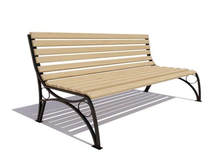 Скамейка «Тверь» без подлокотников