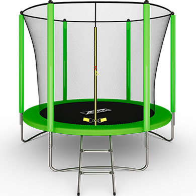 Батут ARLAND 8FT с внутренней страховочной сеткой и лестницей