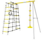 Дачный комплекс "Romana D1" + ДИСК качели 103.31.06 (серый/жёлтый)