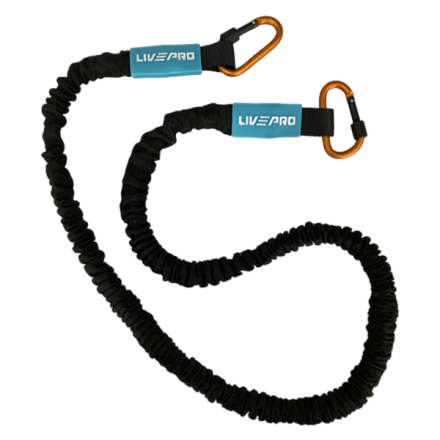 Эспандер эластичный с карабином Livepro LP8401-XH Эспандер эластичный с карабином Livepro LP8401-XH
