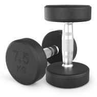 Гантель UNIX Fit PRO круглая обрезиненная 7,5 кг, 2 шт.