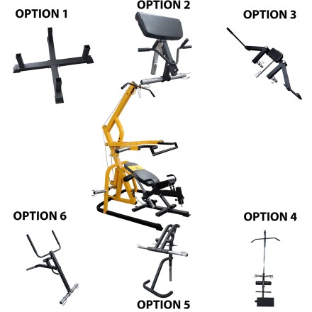 Силовой тренажер со скамьей DFC POWERGYM HM035 (два короба + один (sub064/hm035))