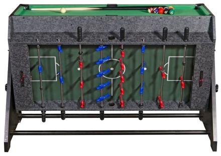 Стол-трансформер "Vortex 3-in-1" (3 игры: аэрохоккей, футбол, бильярд, 127 х 78.7 х 86.4 см, серый)