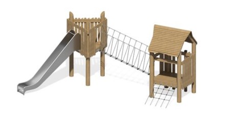 Игровой комплекс "Домик с переправой"