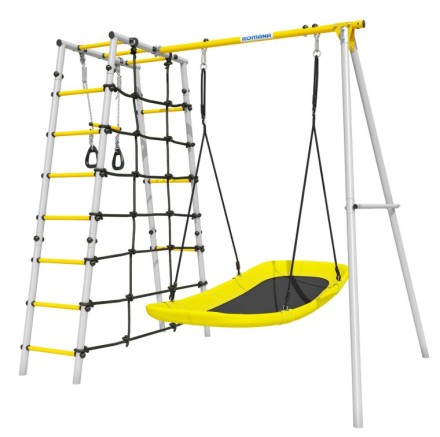       Дачный комплекс "Romana D1" + ЛОДКА качели 103.31.06 (серый/жёлтый)