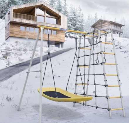       Дачный комплекс "Romana D1" + ЛОДКА качели 103.31.06 (серый/жёлтый)