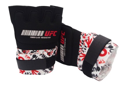 Гелевые бинты UFC Gel Glove Wraps RD/WH, L/XL