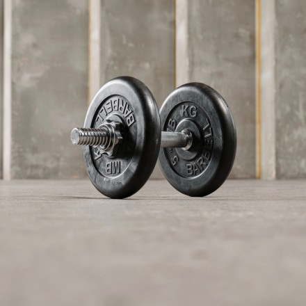 Гриф гантельный (хромированный) 350 мм / диаметр 30 мм