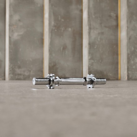 Гриф гантельный (хромированный) 350 мм / диаметр 30 мм