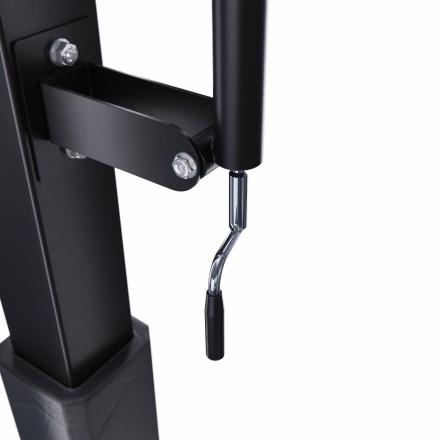 Усиленная баскетбольная стационарная стойка DFC ING 72" / закаленное стекло