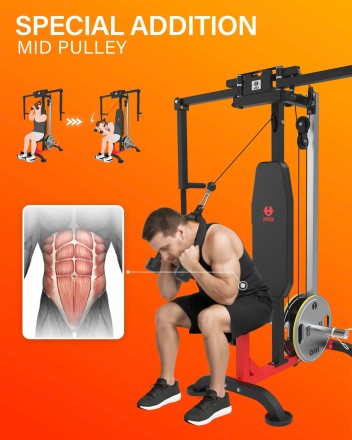 Тренажер сведение/разведение рук, верхняя тяга DFC D2042A Тренажер сведение/разведение рук, верхняя тяга DFC D2042A