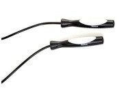 RAEL-11082BK  Скакалка  Elements     Pro   2.8m  черный/белый