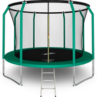 Батут премиум ARLAND 12FT с внутренней страховочной сеткой и лестницей