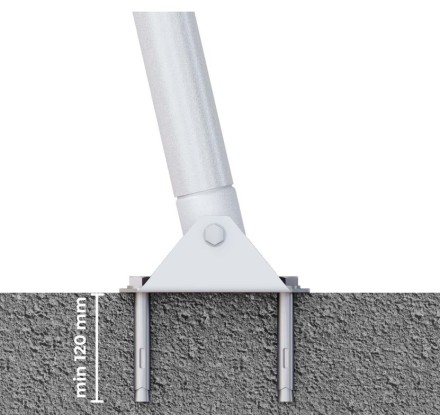 Комплект креплений к бетону для дачных комплексов 6 штук Romana (1.Д-48.01) белый