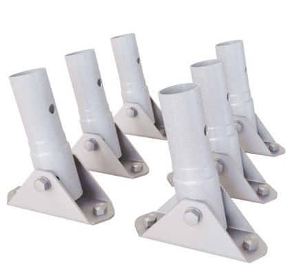 Комплект креплений к бетону для дачных комплексов 6 штук Romana (1.Д-48.01) белый