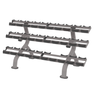Стойка для гантелей Smith DR027, 3 полки Стойка для гантелей Smith DR027, 3 полки