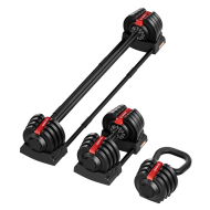 Набор регулируемый штанга+гантель+гиря HYFIT 18 кг Набор регулируемый штанга+гантель+гиря HYFIT 18 кг