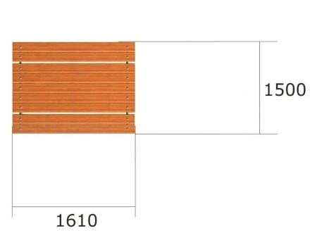 Стол уличный со скамьями М1
