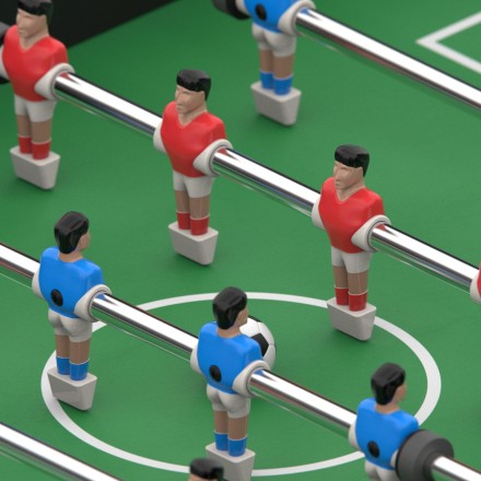 Игровой стол - футбол DFC Barcelona2 121 х 61 см, складной