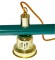 Лампа на три плафона "Allgreen" D35 (зелёная штанга, зелёный плафон D35см)