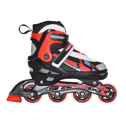 Раздвижные роликовые коньки (со сменными лезвиями) Moving Red