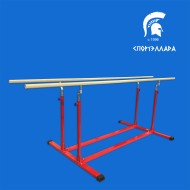 Брусья гимнастические никелированные с деревянными жердями