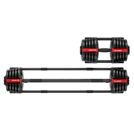 Набор регулируемый штанга+гантель HYFIT 40 кг