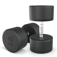 Гантель UNIX Fit PRO круглая обрезиненная 45 кг, 2 шт.