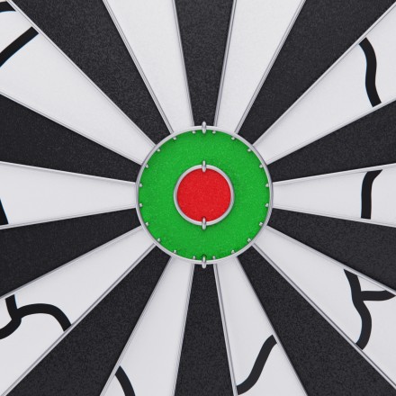 Дартс DFC двусторонний 40,3 см, 6 дротиков
