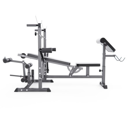 Скамья со стойками под штангу DFC GYRONETICS GN008 с партой для бицепса
