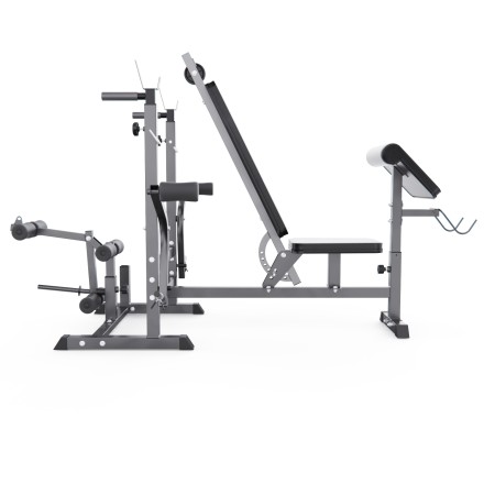 Скамья со стойками под штангу DFC GYRONETICS GN008 с партой для бицепса