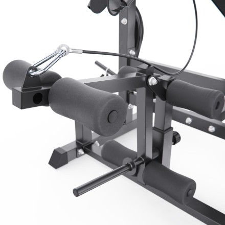 Скамья со стойками под штангу DFC GYRONETICS GN008 с партой для бицепса